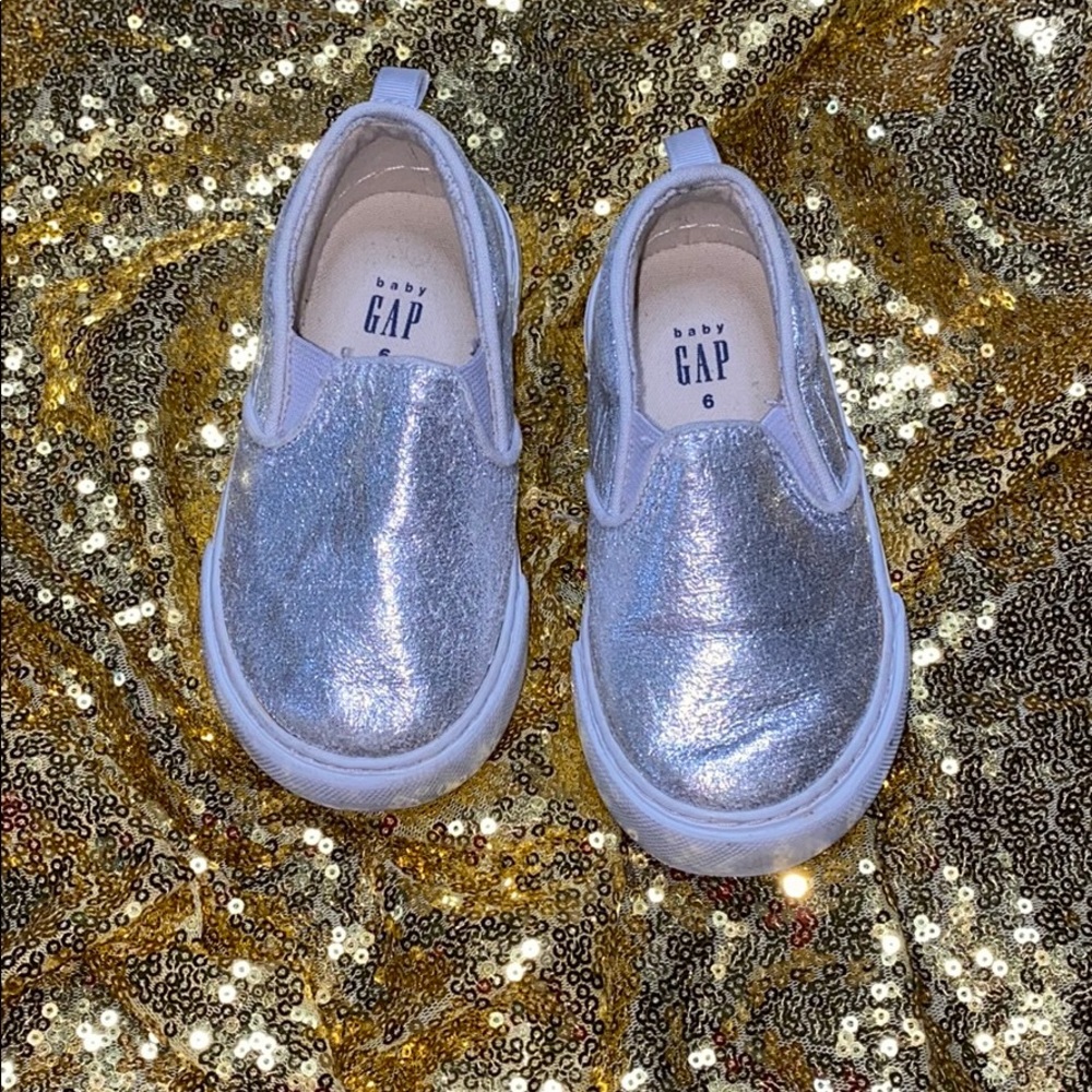 Silver Baby Gap Flats